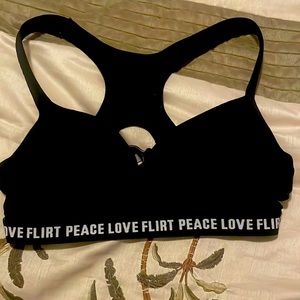 Sports bra, Size 34B, Black and white